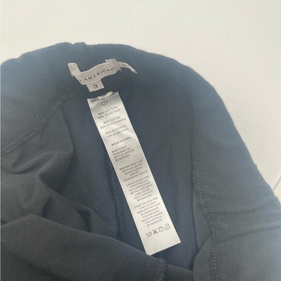 GOOD AMERICAN Lounge Leggings High Rise Black Athleisure NWT Size Large (3) - Picture 6 of 10